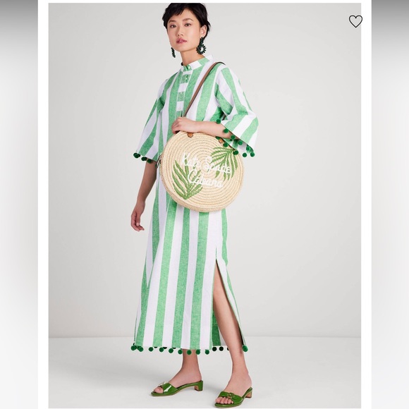 Kate Spade Sunkiss Cabana Straw Medium Tote - Picture 11 of 11